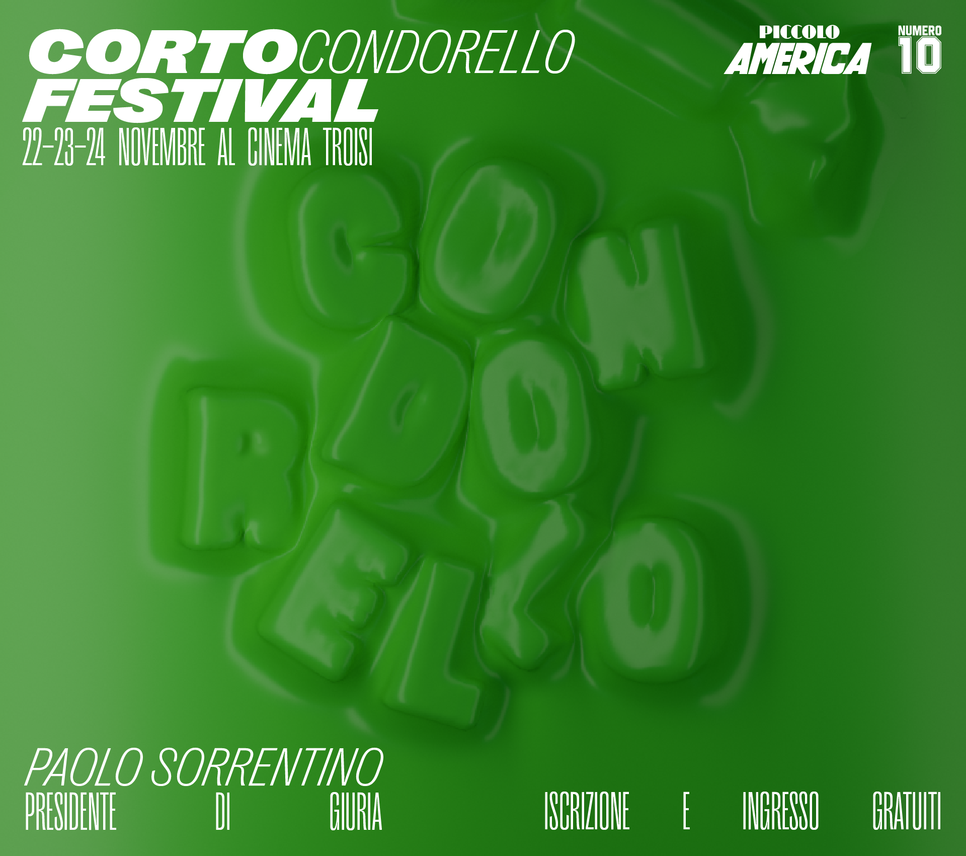 Corto Condorello Festival 22-23-24 Novembre al Cinema Troisi