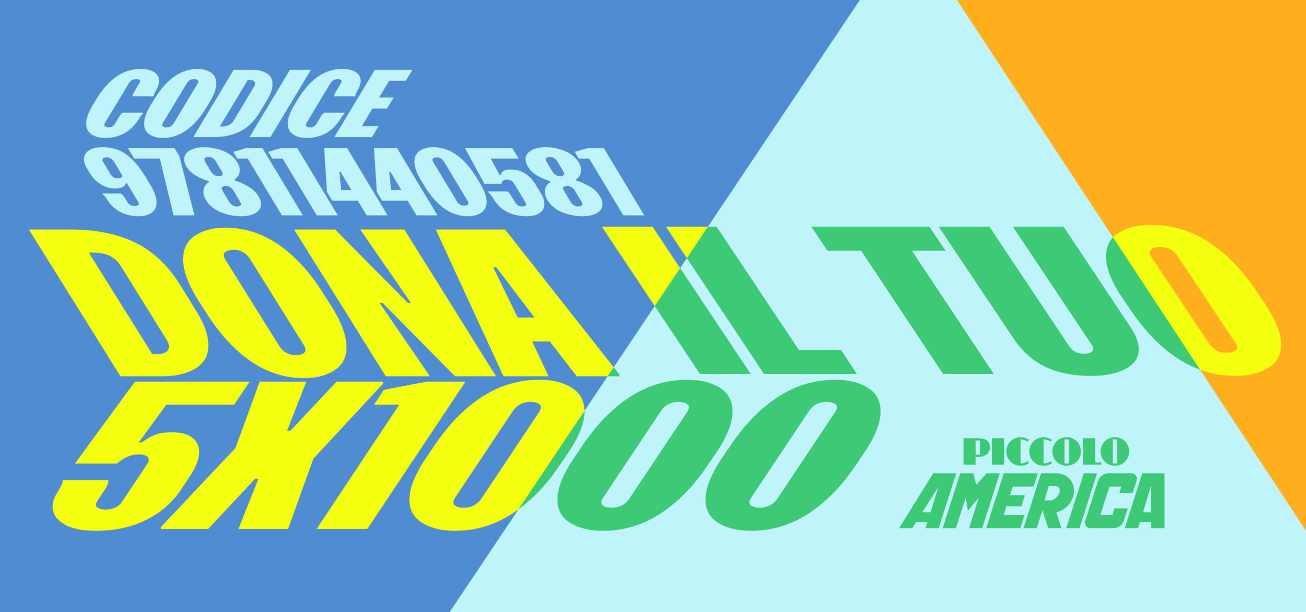 Dona il 5x1000 codice 97811440581